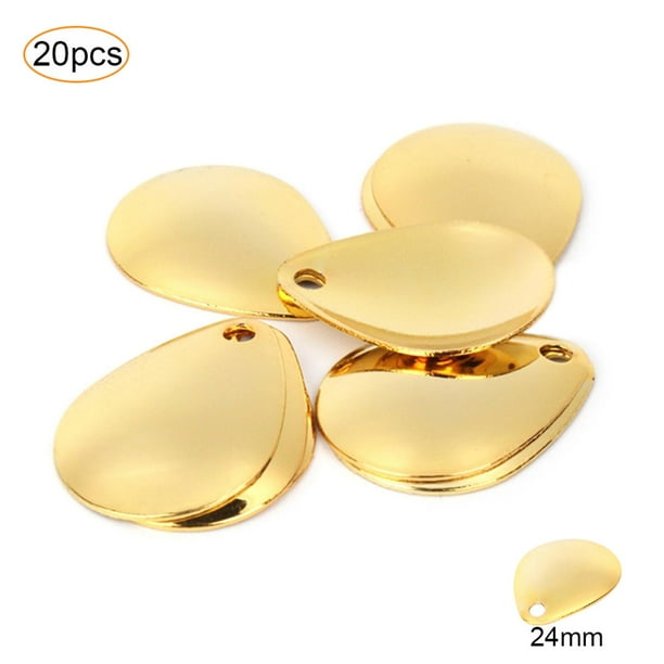 20pcs LUSHAZER Noise Sequins Spinner Baits Zinc Alloy Fishing Lure Swimbait 20pcs LUSHAZER Noise Sequins Spinner Baits Zinc Alloy Fishing Lure Swimbait